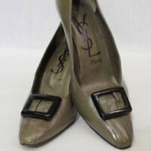 YSL Yves Saint Laurent Chaussures, Taupe Heels 8.5